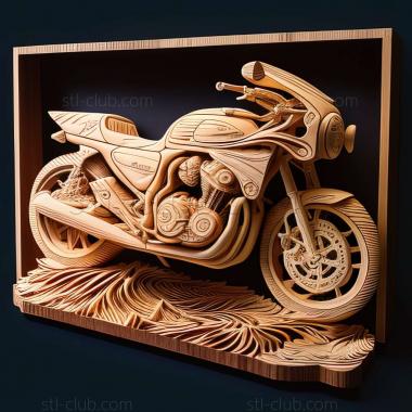 3D модель Honda CB750 (STL)